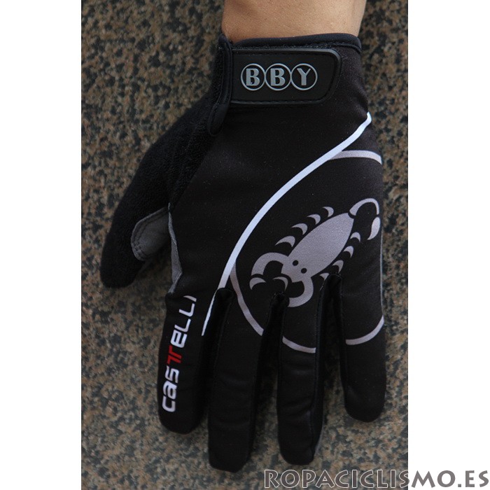 2020 Castelli Garmin Guantes Largos Negro